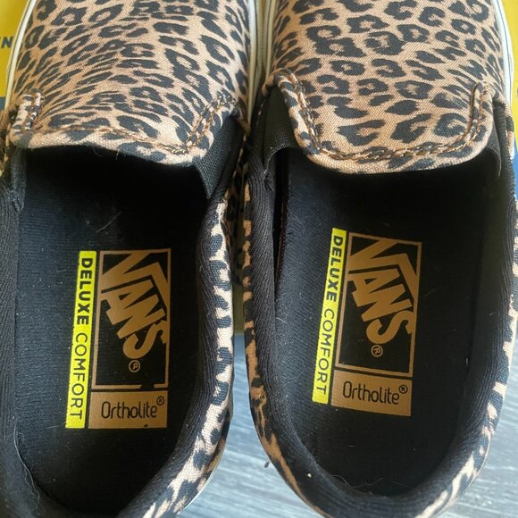 Vans Deluxe Leopard Slip-Ons - Picture 5 of 6